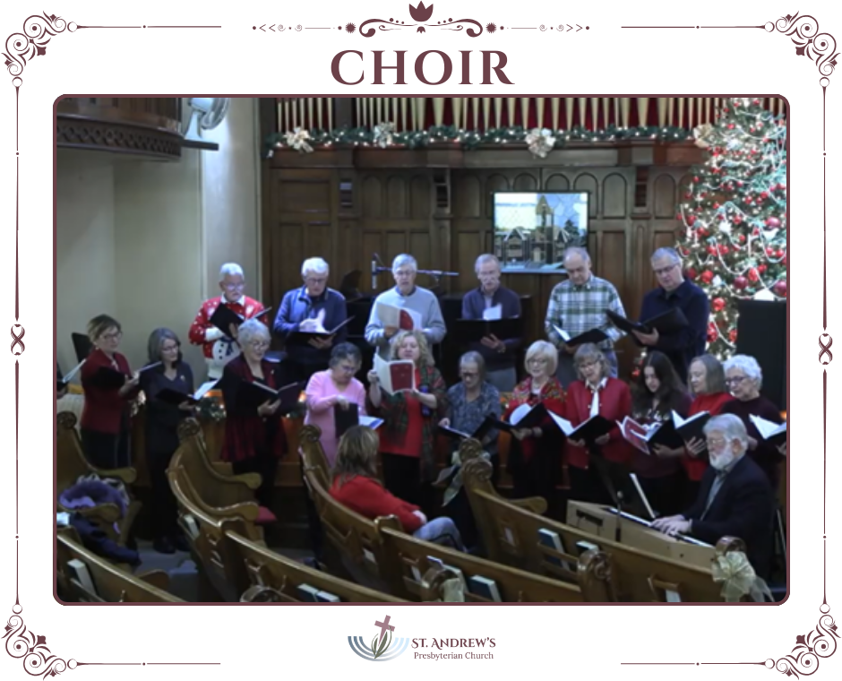 Choir at St Andrews Presbyterian Church Parry Sound
