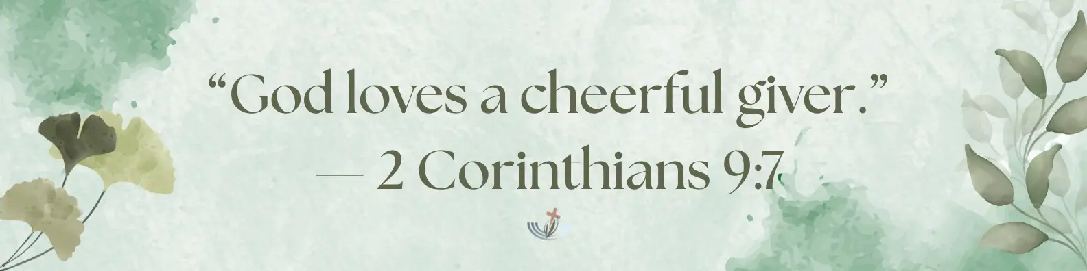 God loves a Cheerful giver graphic