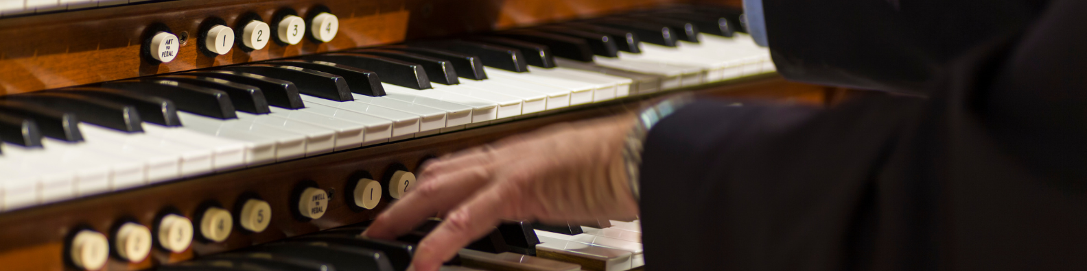 Music ministry banner for choir, worship and special music